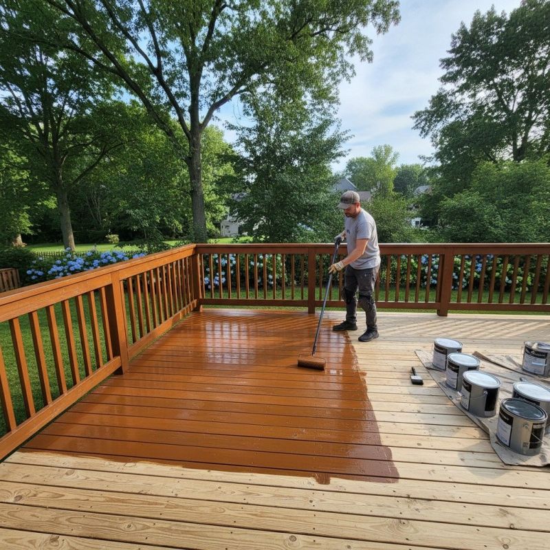 Deck Posts Painting in Waco, TX