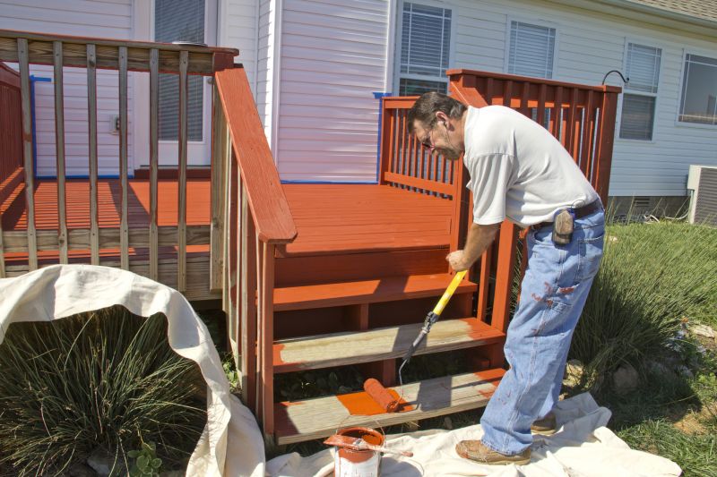 Deck Rail Staining in Waco, TX