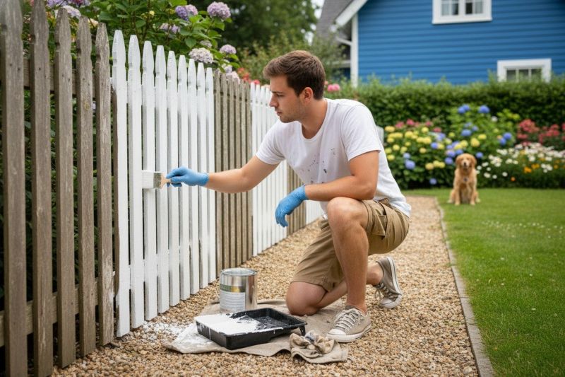 Pool Fence Painting in Waco, TX