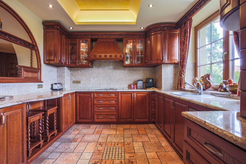 Built In Cabinetry Staining in Bloomington, IN