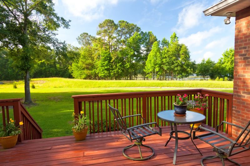 Deck Rail Staining in Waco, TX